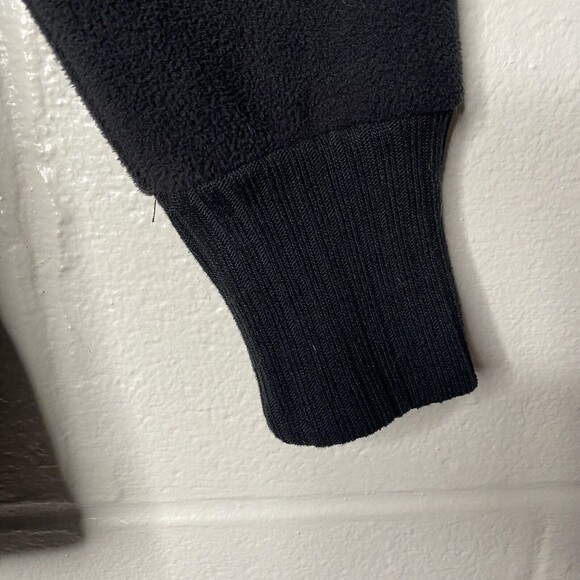 Abercrombie & Fitch Sweater Womens SZ M Black Fleece Sherpa Open - Picture 4 of 7